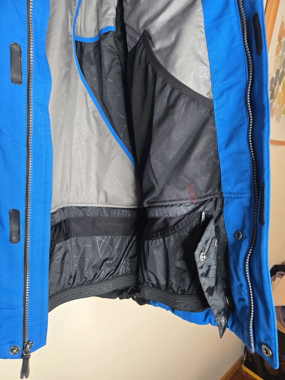Vintage RARE Spyder 2-in-1 Convertible Ski Jacket Vest Blue Black Men’s M Y2K